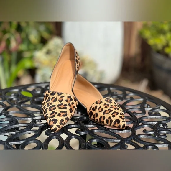 J. Crew —Calf Hair Leopard Print Flats - Picture 2 of 8